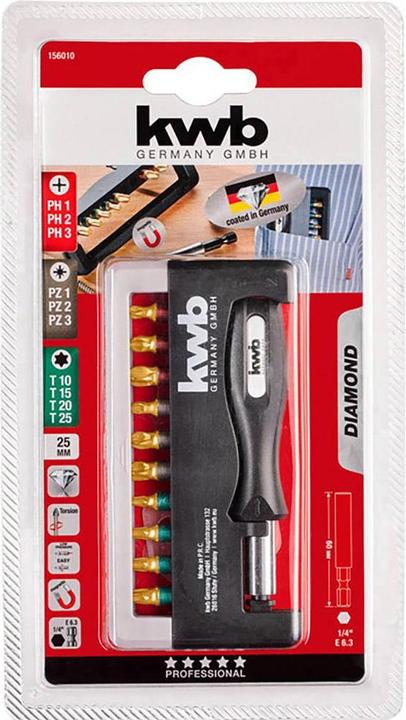Actual product image kwb DIAMOND Handy BitBox (Hexagon socket TX)