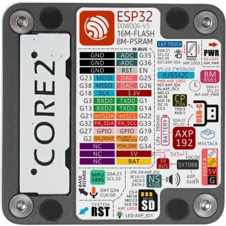Actual product image M5Stack Microcontroller