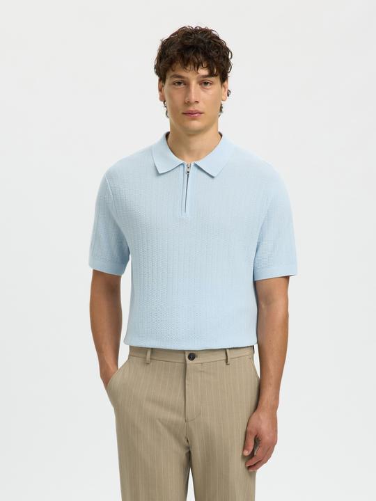 Produktbild Selected Slhcran Ss Knit Structure Zip Polo Noos (M)