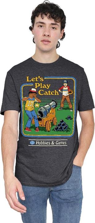 Produktbild Steven Rhodes Let's Play Catch TShirt meliert (M)