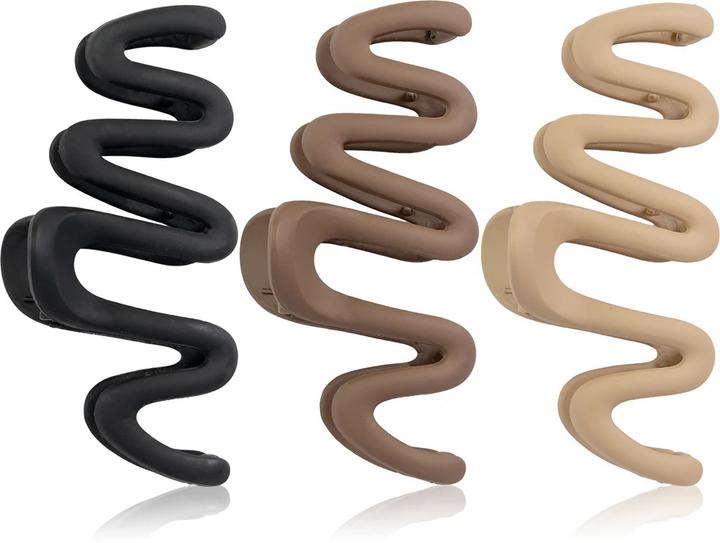 Actual product image Brush Works Wave Claw Clips (3 pcs.)