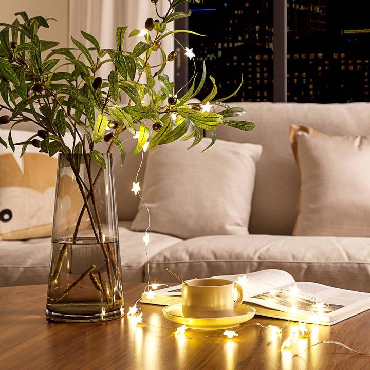 Actual product image Lindby Motje LED fairy lights, stars (3.20 m)