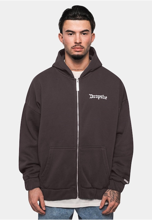Immagine prodotto Dropsize Felpa con cappuccio oversize con zip vuota super pesante - 124675 (XL)