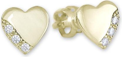 Produktbild Brilio Gold earrings Hearts with crystals 239 001 01071