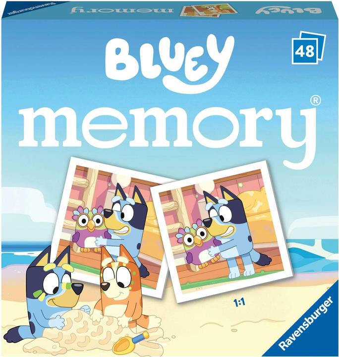 Actual product image Ravensburger Memory Mini Bluey (German, French, Swiss German, Italian, English)