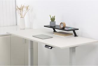 Image du produit Wp Support de moniteur, fixé au plateau de table, noir, métal