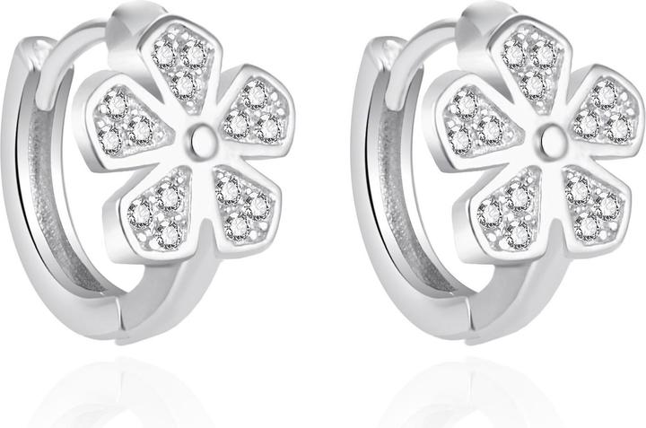 Immagine prodotto Agato - Tiny silver earrings with a flower AGT-ED008KW (Argento)
