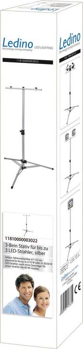 Actual product image Ledino 3 leg tripod for 1-3 spotlights, si