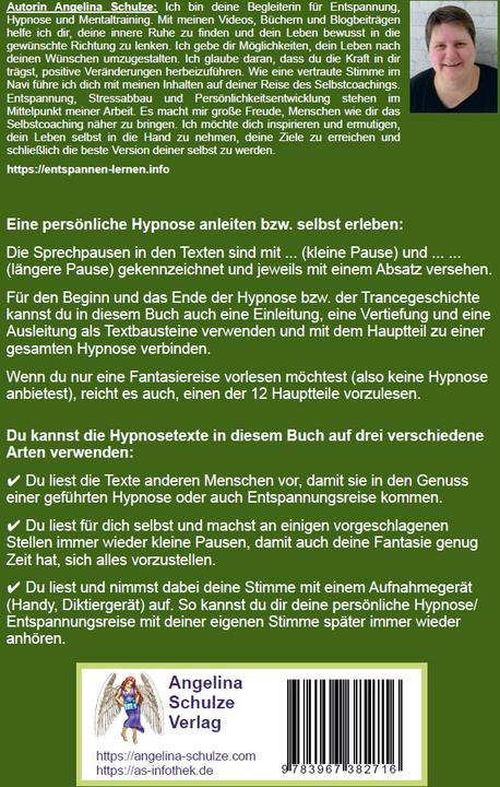 Immagine prodotto Hypnosetexte zum Vorlesen und selber Zusammenstellen 6 (Tedesco, Angelina Schulze, 2023)