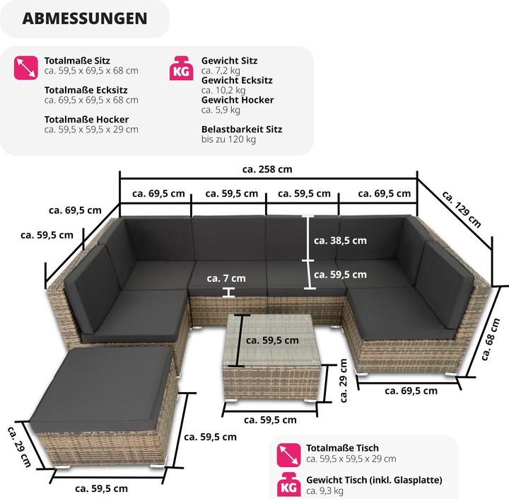 Produktbild tectake Venedig