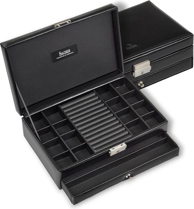 Sacher 2040.0104N04 - Ring- und Sammleretui black exclusive schwarz Leder