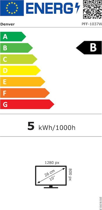 Energie-Label Denver Frameo PFF-1037 (10.10", 1280 x 800 Pixel)