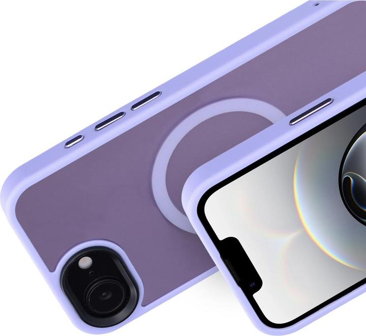 Actual product image Mobiparts Hardcover Apple iPhone 16e Satin Lila (Magsafe Compatible) (Apple iPhone 16e)