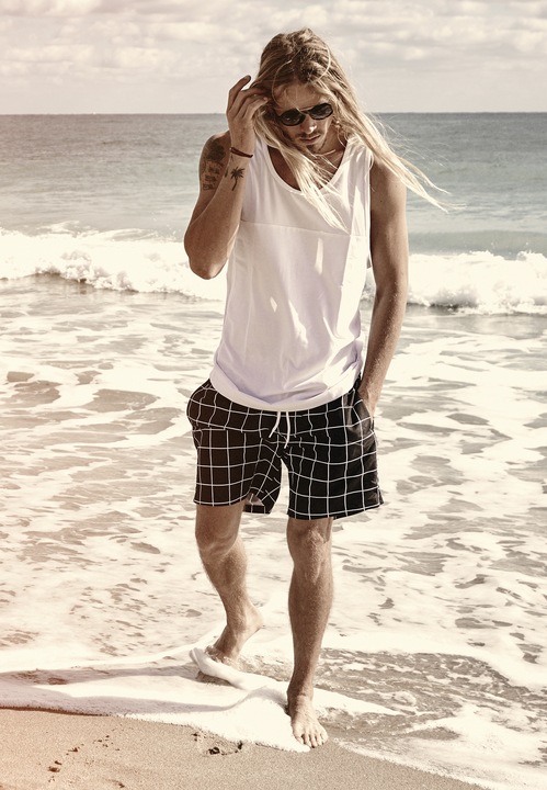Actual product image Urban Classics Check Swim Shorts (XXL)