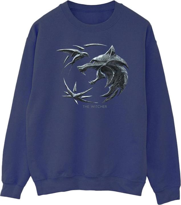 Produktbild Netflix The Witcher Wolf Logo Sweatshirt (L)