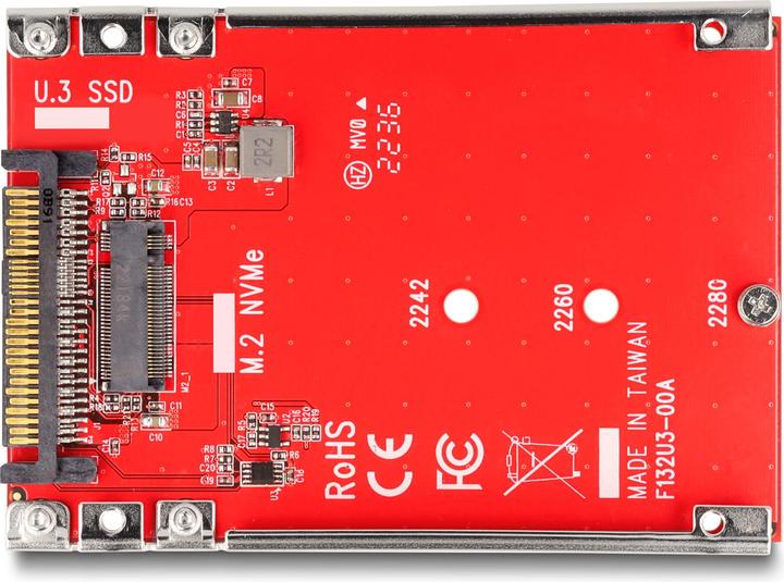 Immagine prodotto Delock Convertitore da 2,5" U.3 SFF-8639 a M.2 NVMe Chiave M - 7 mm