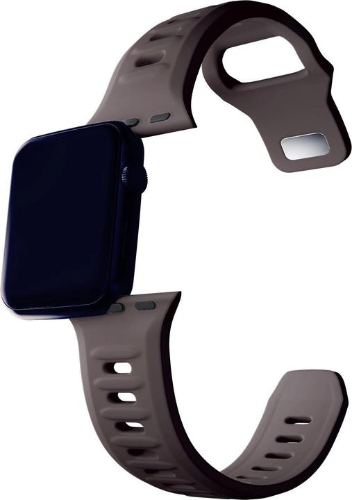Produktbild 3MK Silicone Watch Strap brązowy/taupe dla Apple Watch 42/44/45/49mm (Silikon, Edelstahl)