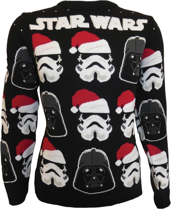 Actual product image Star Wars Vader And Trooper sweatshirt Christmas design (XL)