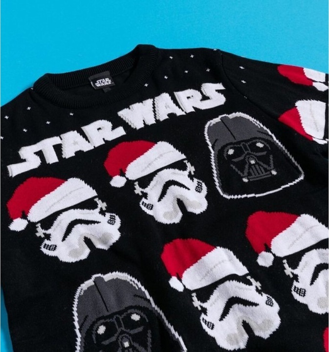 Actual product image Star Wars Vader And Trooper sweatshirt Christmas design (XL)