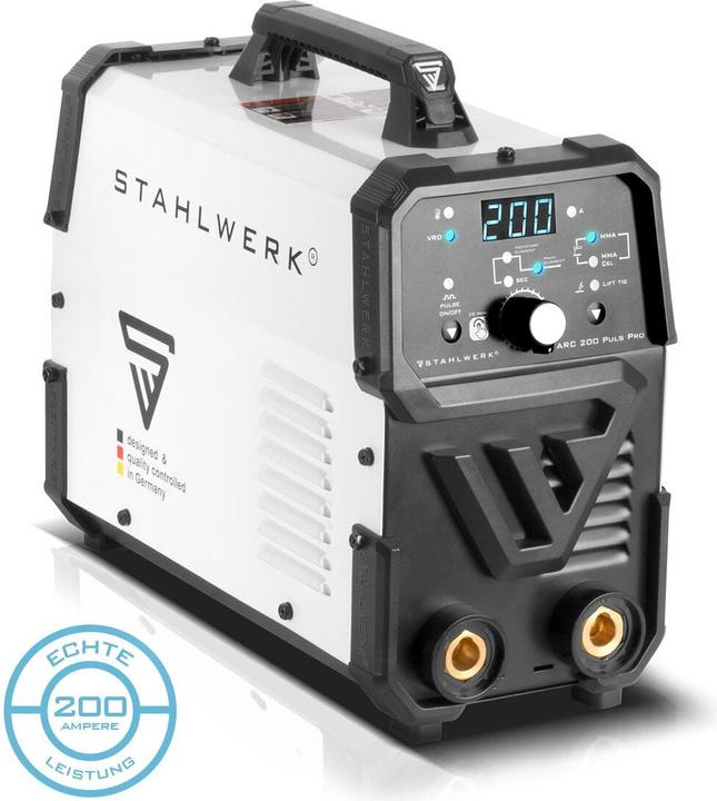 Actual product image Stahlwerk Welding machine ARC 200 Puls Pro MMA E Hand Lift TIG pulse function 200 A