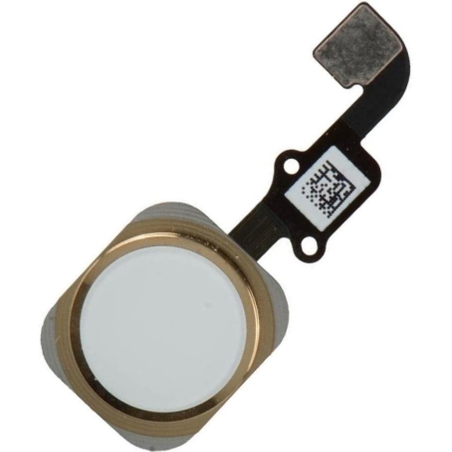 Foxconn iPhone 6S Home Button Flexkabel mit Home Knopf und Gummiring gold (iPhone 6s), Mobilgerät Ersatzteile, Weiss
