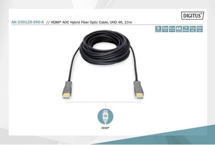 Actual product image Digitus HDMI (Typ A) — HDMI (Typ A) (20 m, HDMI, 2.0b)
