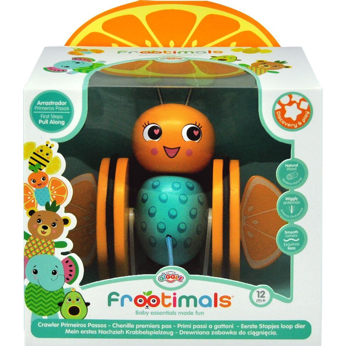 Thumbnail - Frootimals Nachziehtier OrangieFly orange Holz