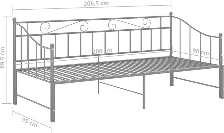 Produktbild vidaXL Schlafsofa-Gestell (90 x 200 cm)