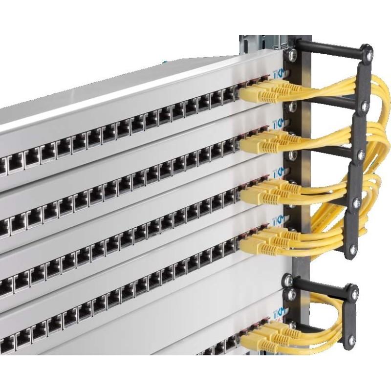 Thumbnail - Rittal Cable routing bars 19 inch attachment, 4U, 4 pc(s), Serverschrank Zubehör, Schwarz