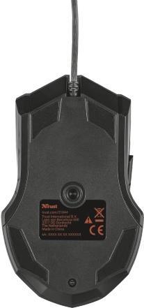 Produktbild Trust GXT 101 Maus Beidhändig USB Typ-A 4800 DPI (Kabelgebunden)