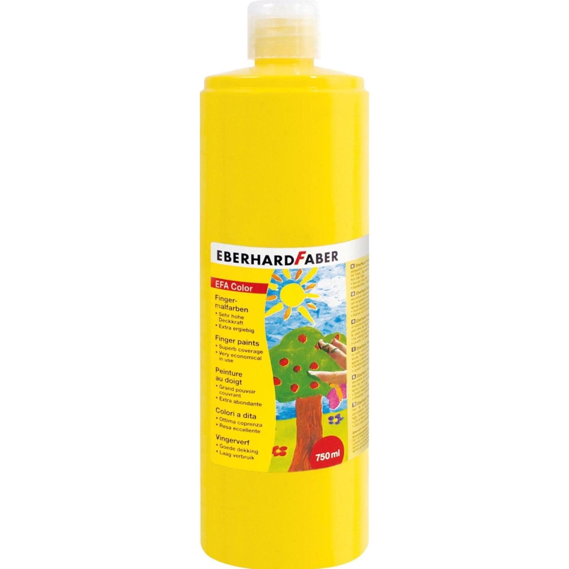 EberhardFaber, Künstlerfarbe + Bastelfarbe, Fingerfarbe (Kadmiumgelb, 750 ml)