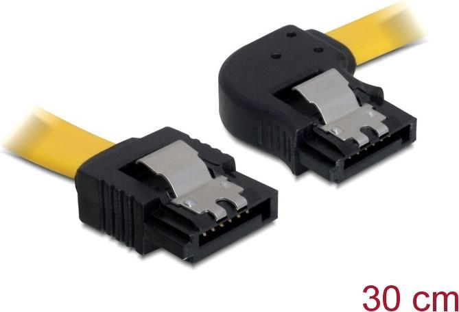 Produktbild Delock SATA2 Kabel intern, 30cm mit Clip, gelb