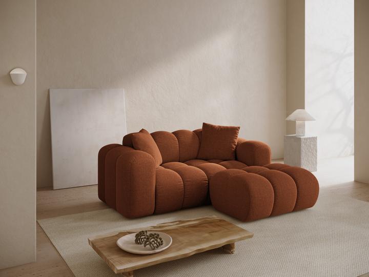 Actual product image Cosmopolitan Design Pouf, "Treno", 1 Seat, Brick, 90x70x42 Made in Europe