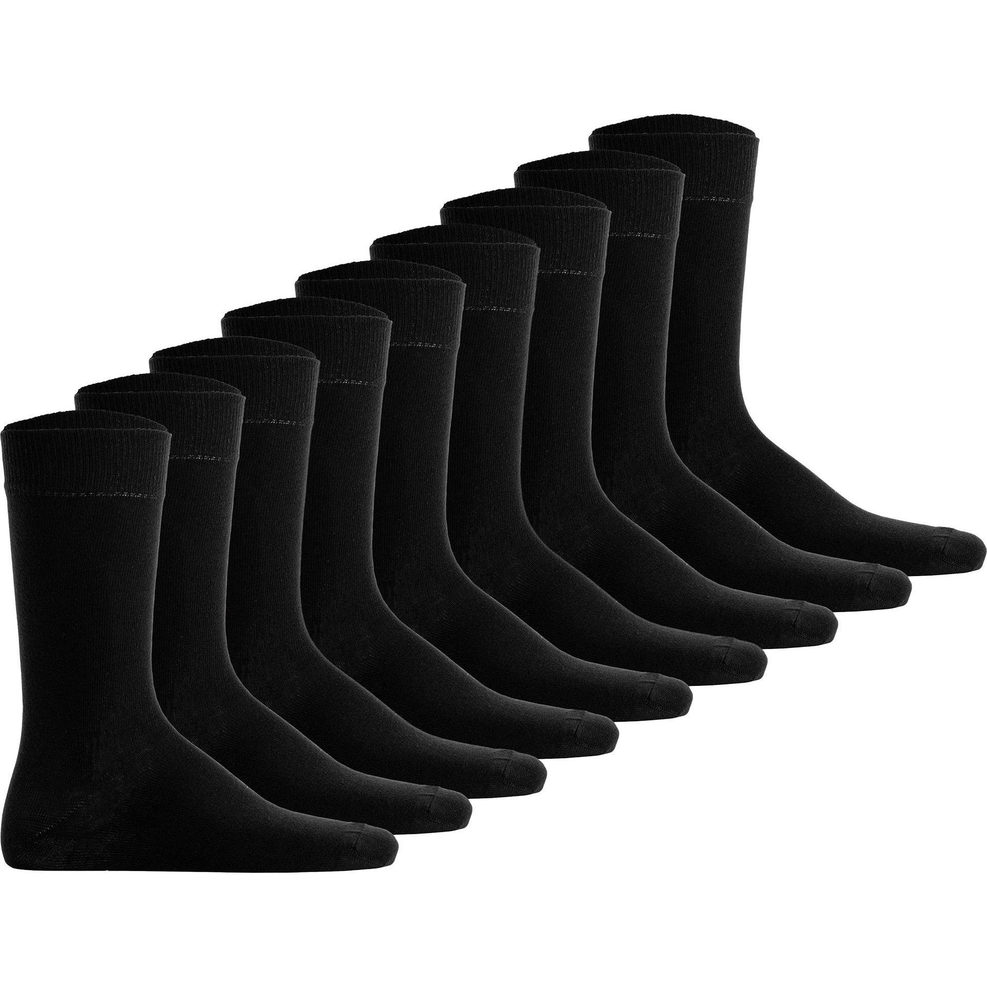 Hudson, Herren, Socken, Socken Casual SIMPLY³ 3-PACK, Schwarz, (9er Pack, 43 - 46)