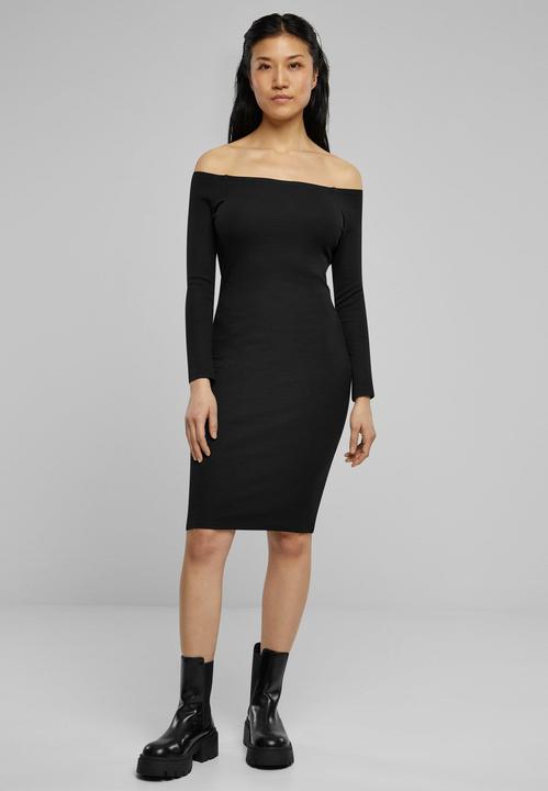 Image du produit Urban Classics Ladies Off Shoulder Longsleeve Rib Dress - 126821 (XL)