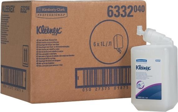 Immagine prodotto Kimberly-Clark Kleenex® shampoo per capelli e corpo - cassetta / bianco /1 litro - 6 cassette (Sapone liquido, 1000 ml)