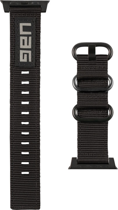 Actual product image UAG Nato Eco Strap Apple Watch 42/44mm black. (Apple Watch)