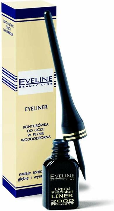 Produktbild Eveline Cosmetics Liquid Precision 2000 Percent Liquid Eyeliner4 ml (Black)