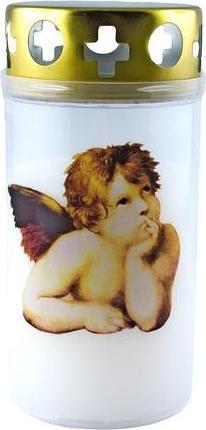 Jean Products Grave light burner gold lid, angel motifs, 140g