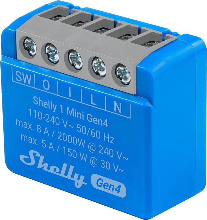 Produktbild Shelly 1 Mini Gen4 (Schaltaktor)