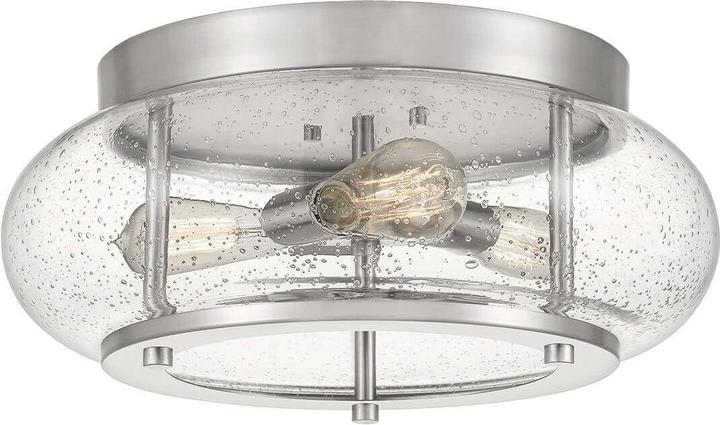 Trilogy Deckenleuchte E27 3-fach 18cm Nickel gebürstet