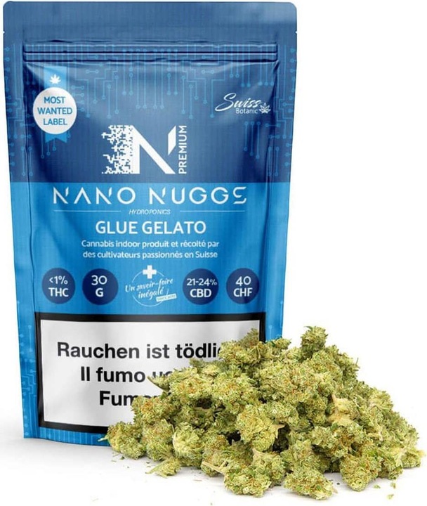 Actual product image Swiss Botanic Nano Nuggs Glue Gelato (30 g, Indoor)