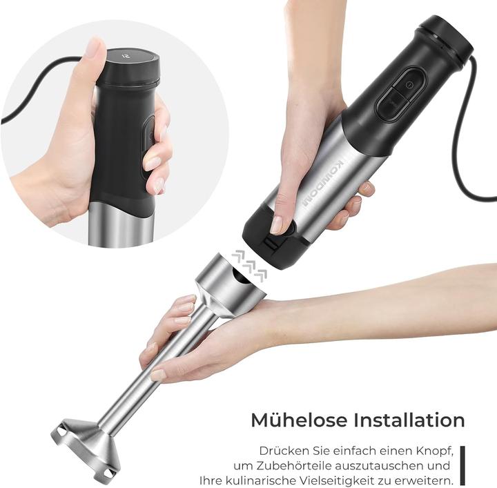 Produktbild Kowdom Stabmixer Set 6-in-1 mit Turbofunktion (1200 Watt)