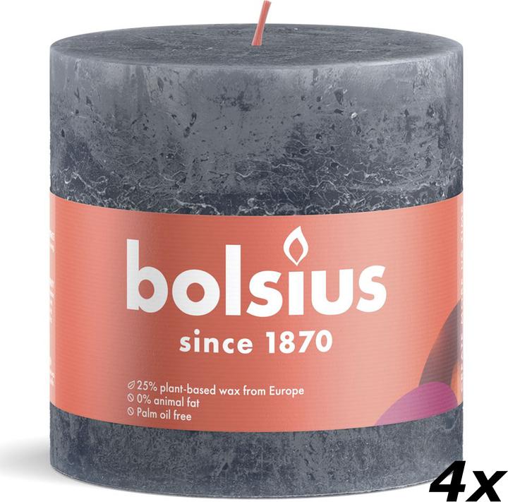 Produktbild Bolsius 4er-Set Stumpenkerze (4 Stk.)
