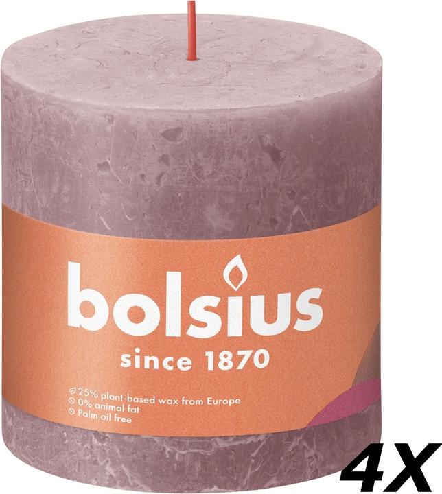 Produktbild Bolsius 4er-Set Stumpenkerze (4 Stk.)