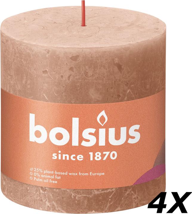 Produktbild Bolsius 4er-Set Stumpenkerze (4 Stk.)