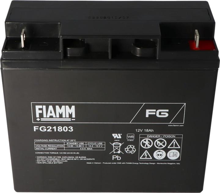 Actual product image Fiamm FG21803 12V Akku 18Ah, nicht geeignet als Starter-Batterie (12 V, 18 Ah)