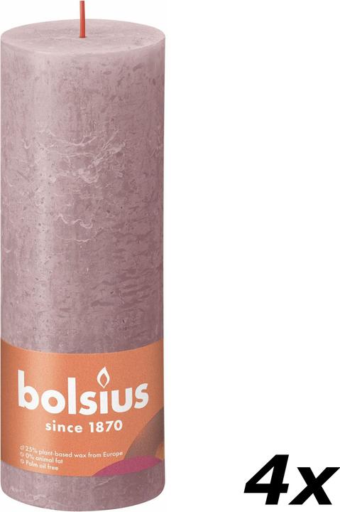 Actual product image Bolsius Set of 4 Pillar Candle (4 pcs.)