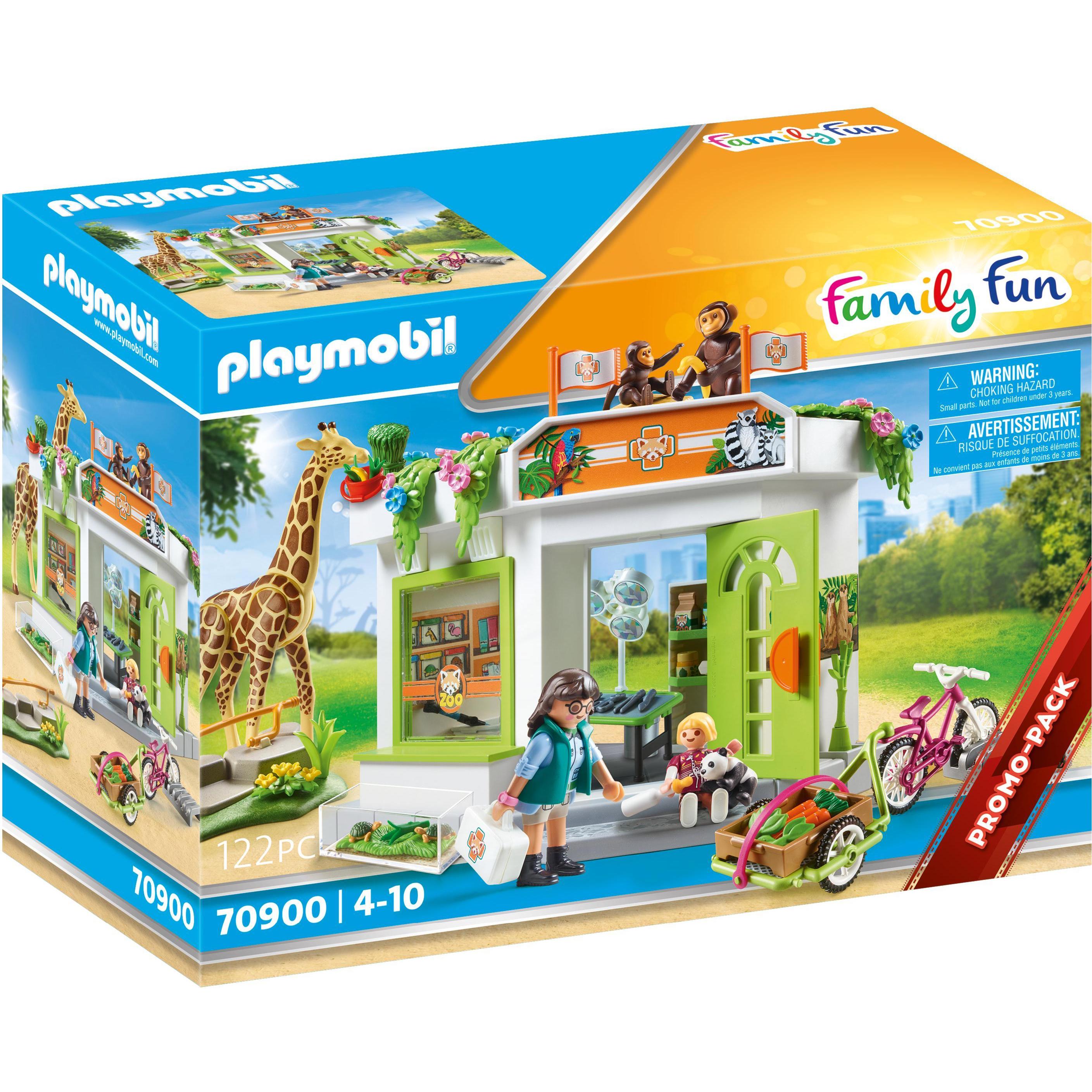 Playmobil Tierarztpraxis im Zoo (70900, Playmobil Family Fun)