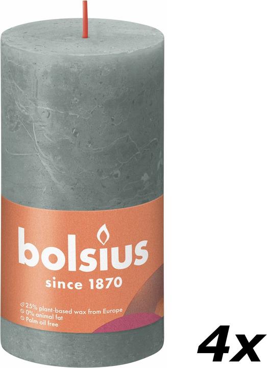Produktbild Bolsius 4er-Set Stumpenkerze (4 Stk.)